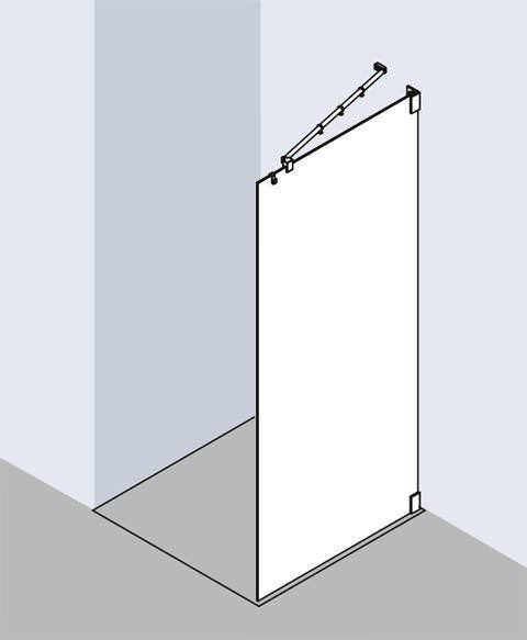 Kermi FILIA WALK-IN Wall FI TWF-FITWF08020VAKM