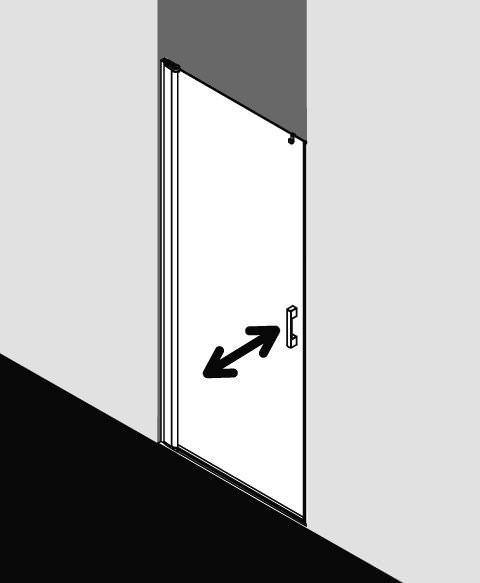 Kermi PEGA Pendeltür 1-flügelig für Nische 1WR/L-PE1WL07518VAKM Kermi PEGA Pendeltür 1-flügelig für Nische 1WR/L-PE1WL07518VAKM