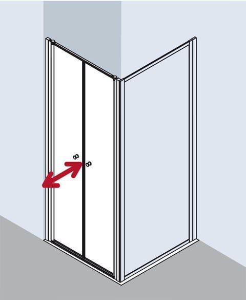 Kermi NOVA 2000 Pendeltür N2 PTD-N2PTD0701611KM