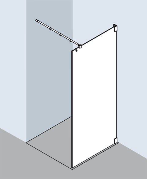 Kermi FILIA WALK-IN Wall FI TWF-FITWF08020VAKM