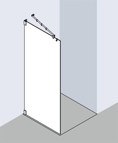 Kermi FILIA WALK-IN Wall FI TWF-FITWF08020VAKM