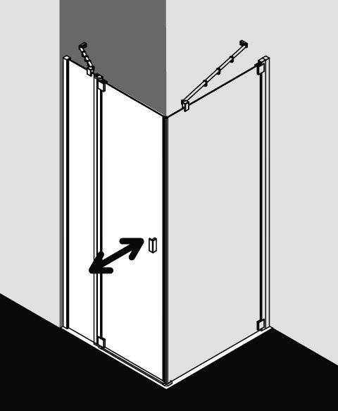 Kermi RAYA Pendeltür 1-flügelig mit Festfeld RA 1NR/L-RA1NR075181AKM Kermi RAYA Pendeltür 1-flügelig mit Festfeld RA 1NR/L-RA1NR075181AKM