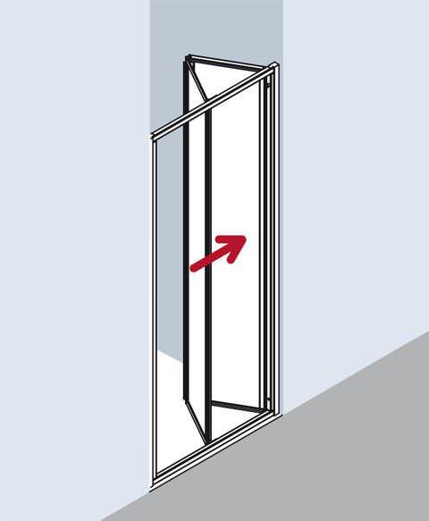 Kermi IBIZA 2000 Falttür I2 FTD-I2FTD070171AKM Kermi IBIZA 2000 Falttür I2 FTD-I2FTD070171AKM