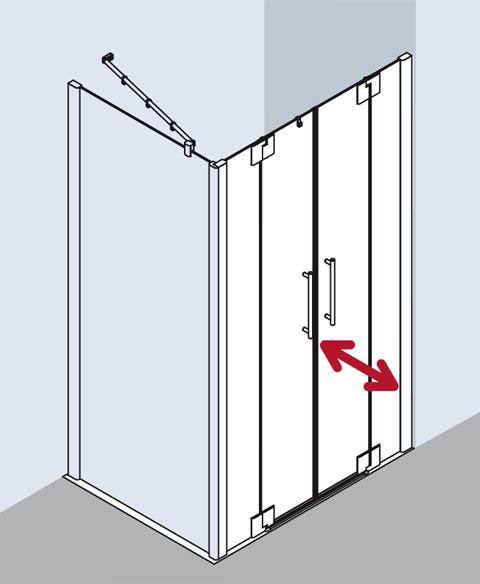 Kermi Pasa XP Pendeltür mit Festfeldern PX PTF-PXPTF110181AKM Kermi Pasa XP Pendeltür mit Festfeldern PX PTF-PXPTF110181AKM