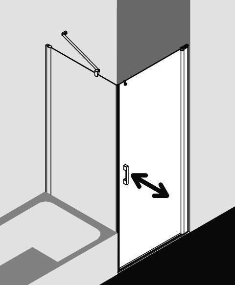 Kermi PEGA Pendeltür 1-flügelig für Seitenwand PE 1KR/L-PE1KL07518VAKM Kermi PEGA Pendeltür 1-flügelig für Seitenwand PE 1KR/L-PE1KL07518VAKM